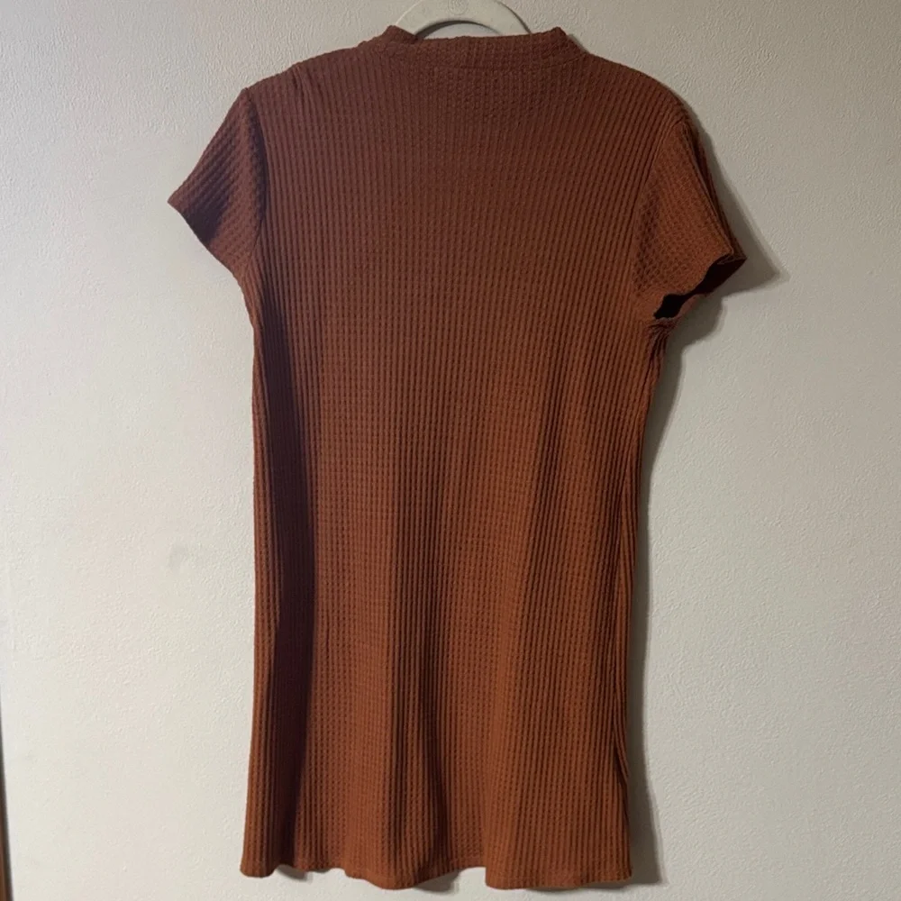Forever 21 Rust Ribbed Midi Dress - Picture 3 of 3